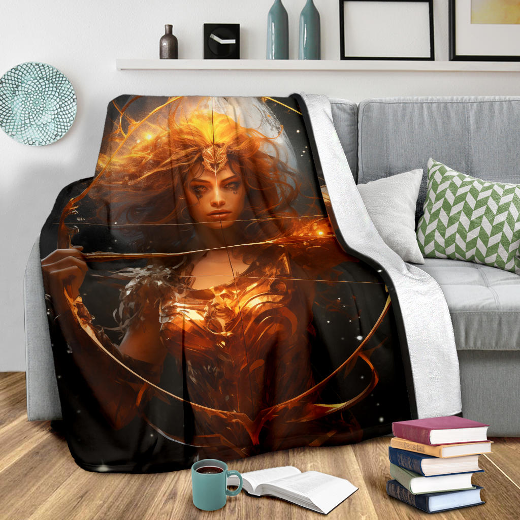 Sagittarius Zodiac Sign Blanket, Archer Sagittarius Zodiac Gifts