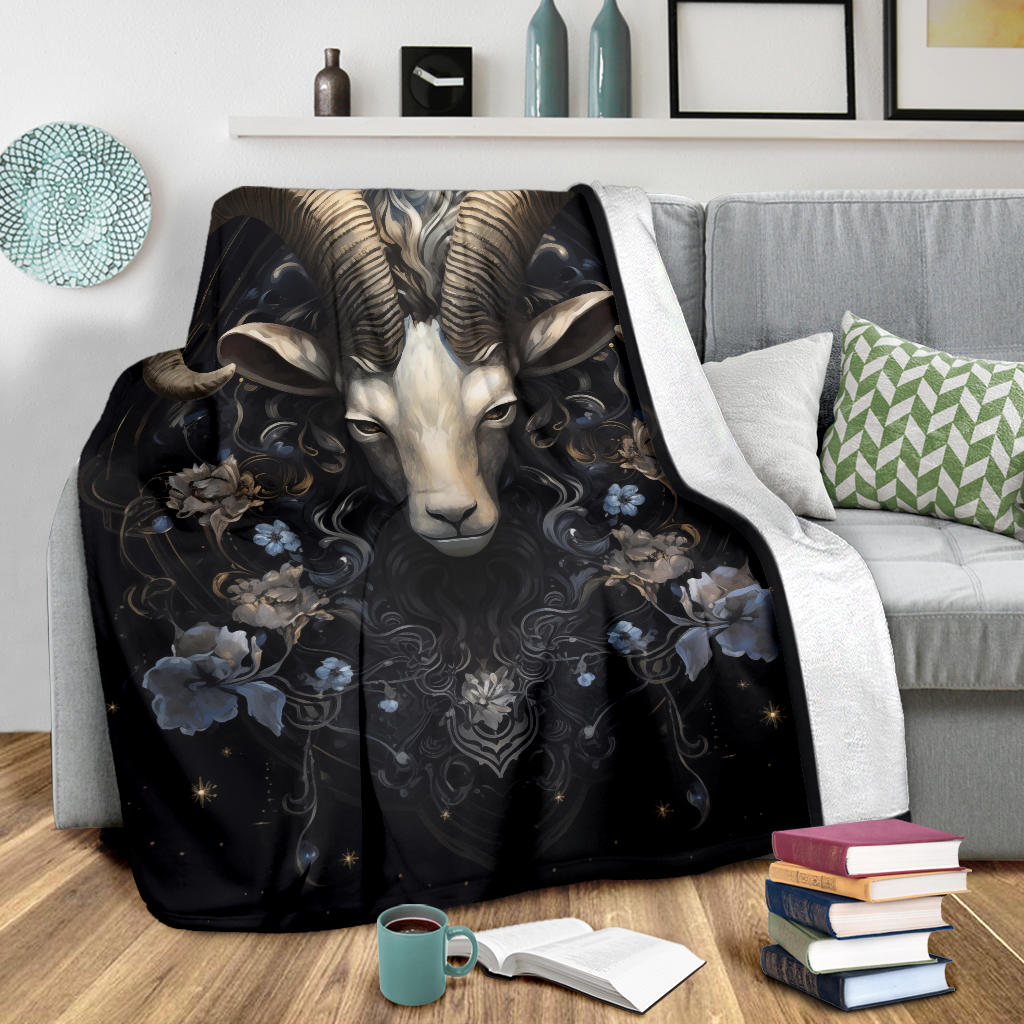 Aries Zodiac Blanket, Ram Zodiac Sign, Aries Gifts, Aries Throw Blanket, Ram Zodiac Gifts