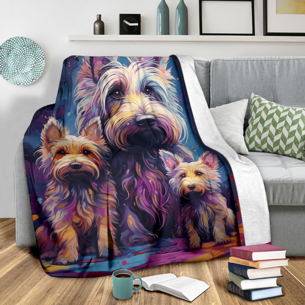 Berger Picard Blanket, Trippy Psychedelics Berger Picard Fleece Blanket, Berger Picard Throw Blanket, Berger Picard Gifts