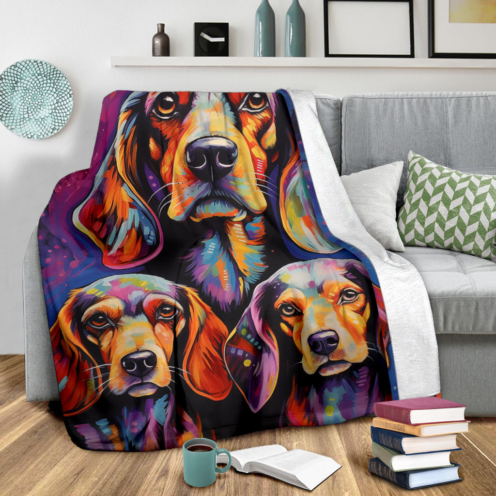 Estonian Hound Blanket, Trippy Psychedelics Estonian Hound Fleece Blanket, Estonian Hound Throw Blanket, Estonian Hound Gifts