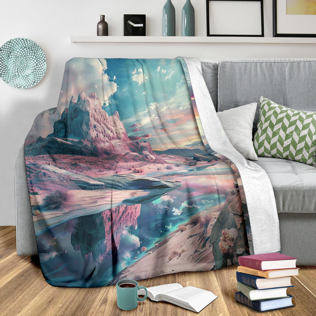 Desert Mirage Blanket, Desert Mirage Estetic Blanket, Desert Mirage Blanket Gift, Blanket