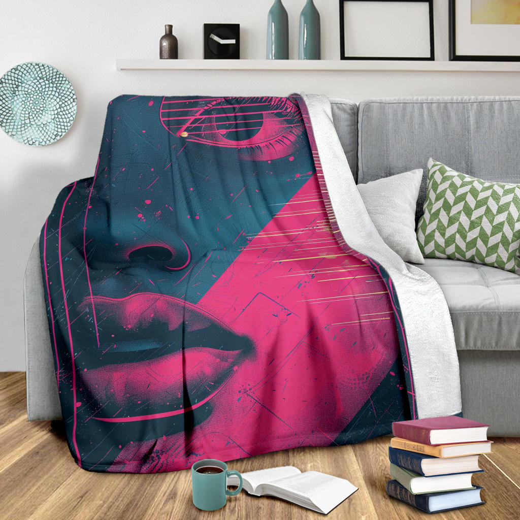 Retro Wave Blanket, Retro Wave Estetic Blanket, Retro Wave Blanket Gift, Blanket