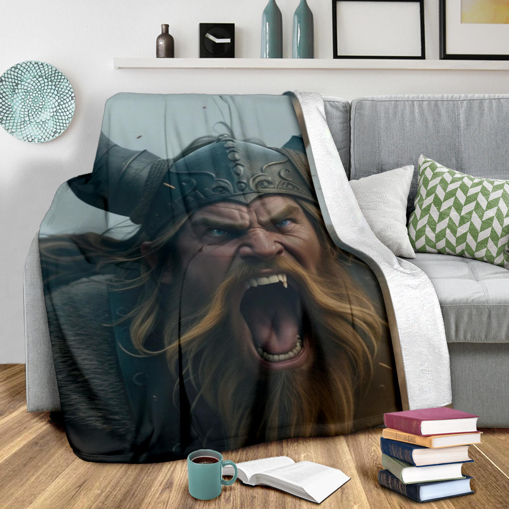 Viking Warrior Blanket