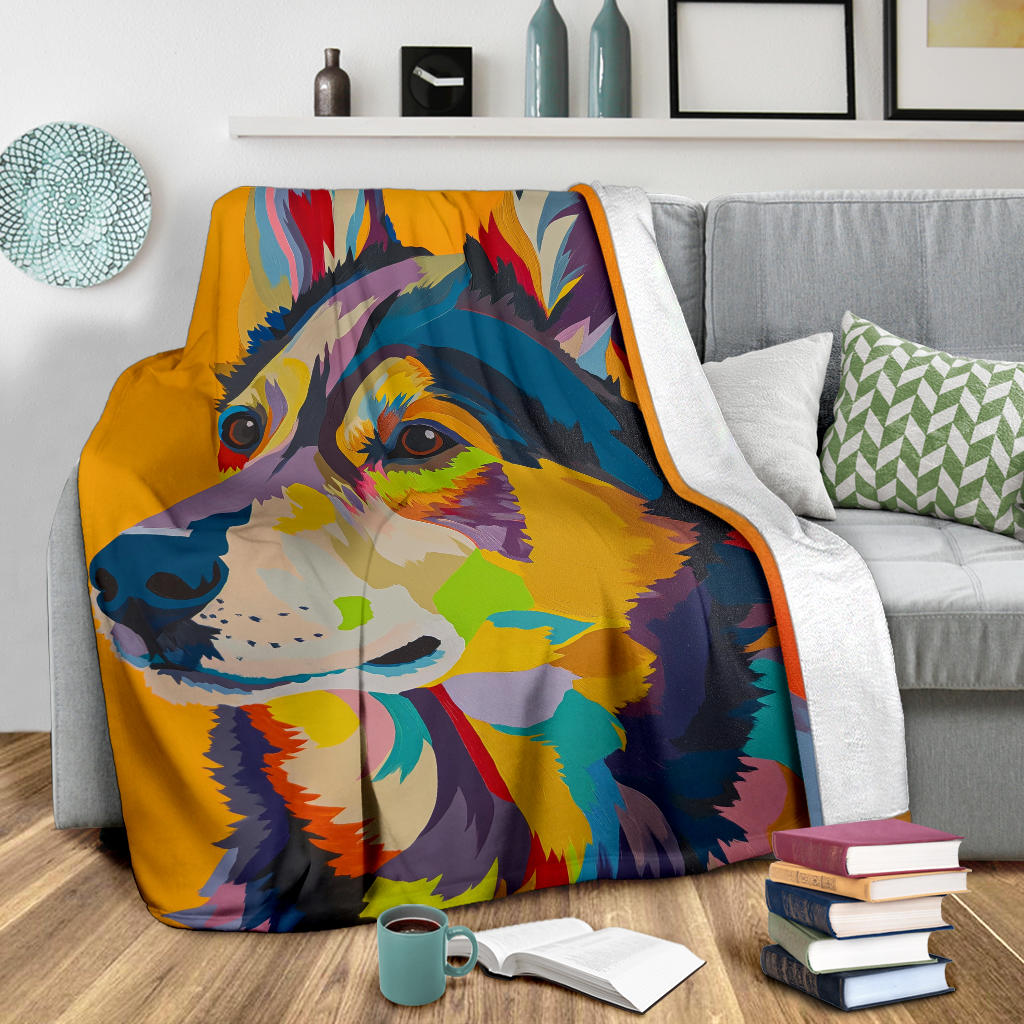 Lapponian Herder Dog Blanket, Trippy Psychedelics Lapponian Herder Dog Fleece Blanket, Lapponian Herder Dog Throw Blanket, Lapponian Herder Dog Gifts