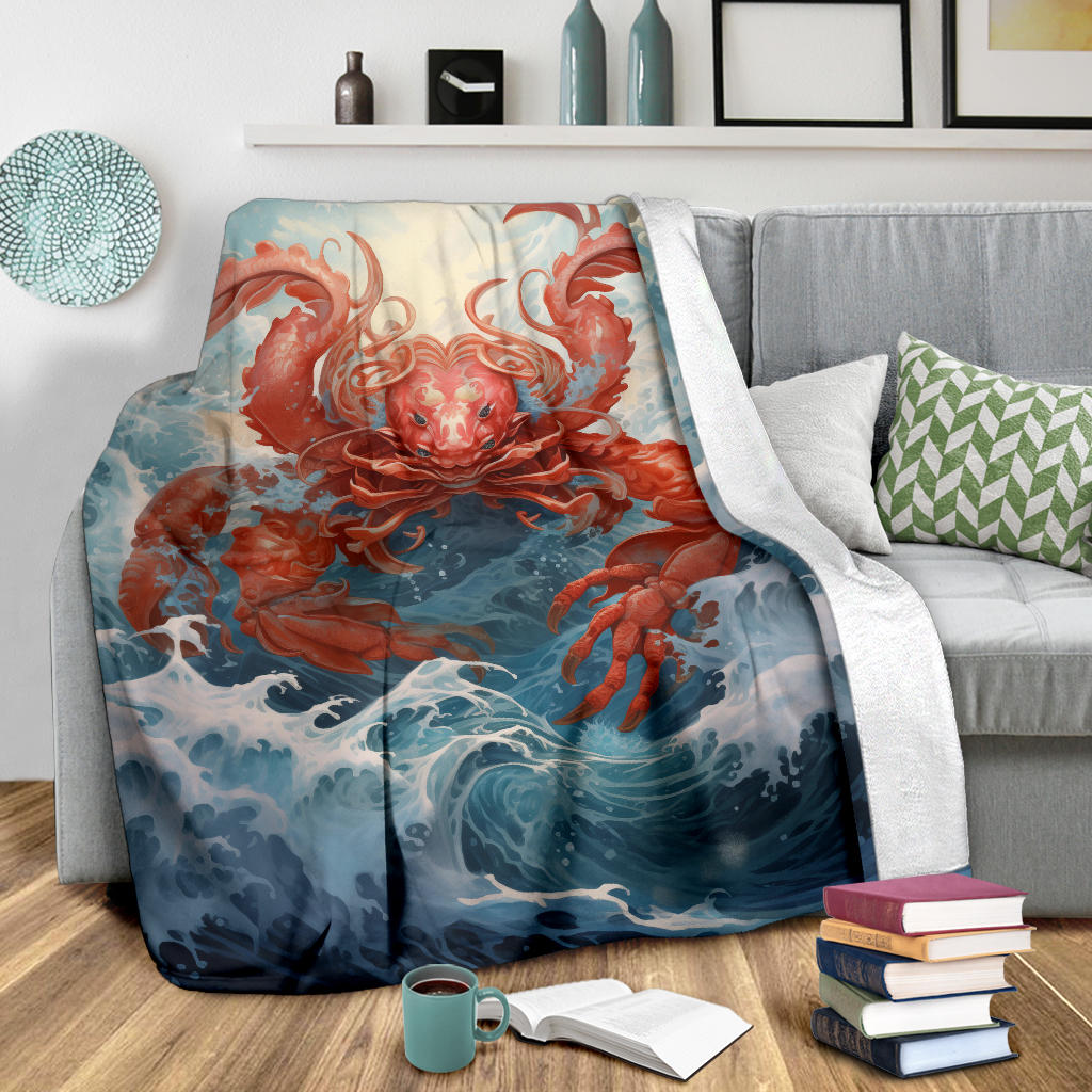 Crab Zodiac Blanket, Cancer Zodiac Sign, Cancer Zodiac Gifts, Cancer Throw Blanket