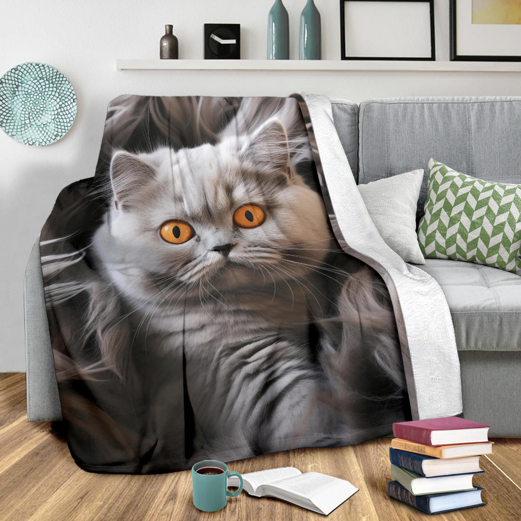 British Shorthair Hair Blanket