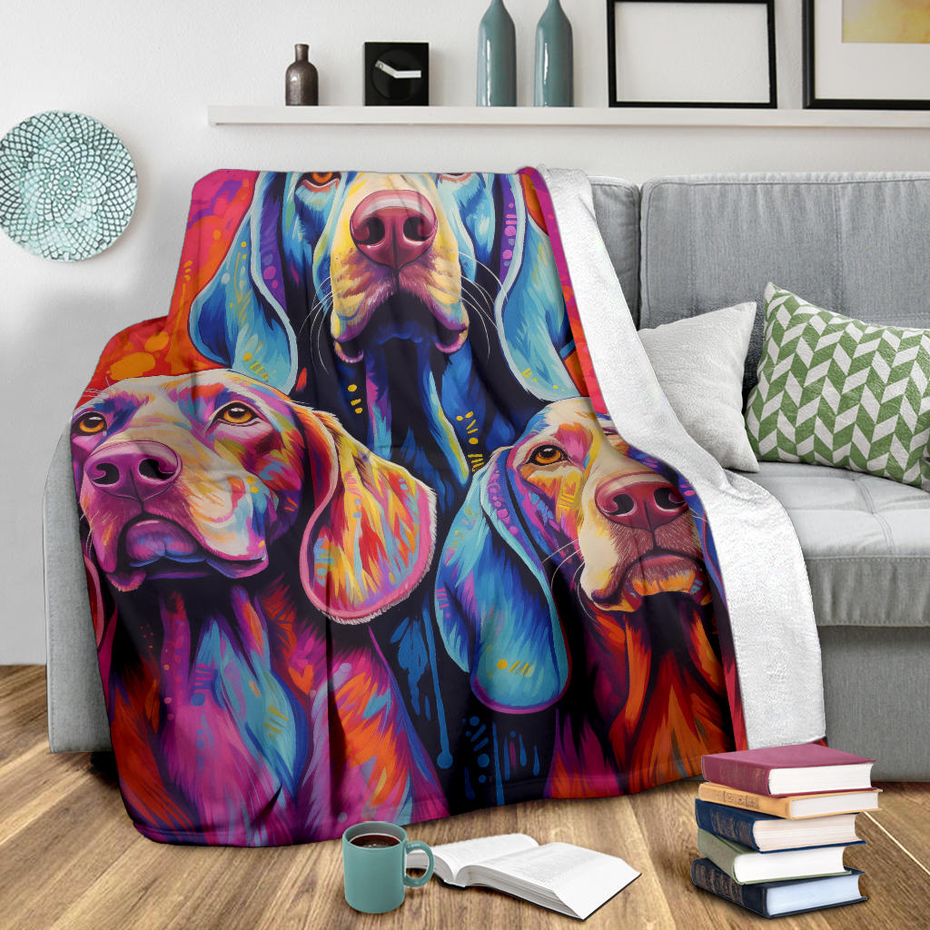 Bracco Italiano Blanket, Trippy Psychedelics Bracco Italiano Fleece Blanket, Bracco Italiano Throw Blanket, Bracco Italiano Gifts