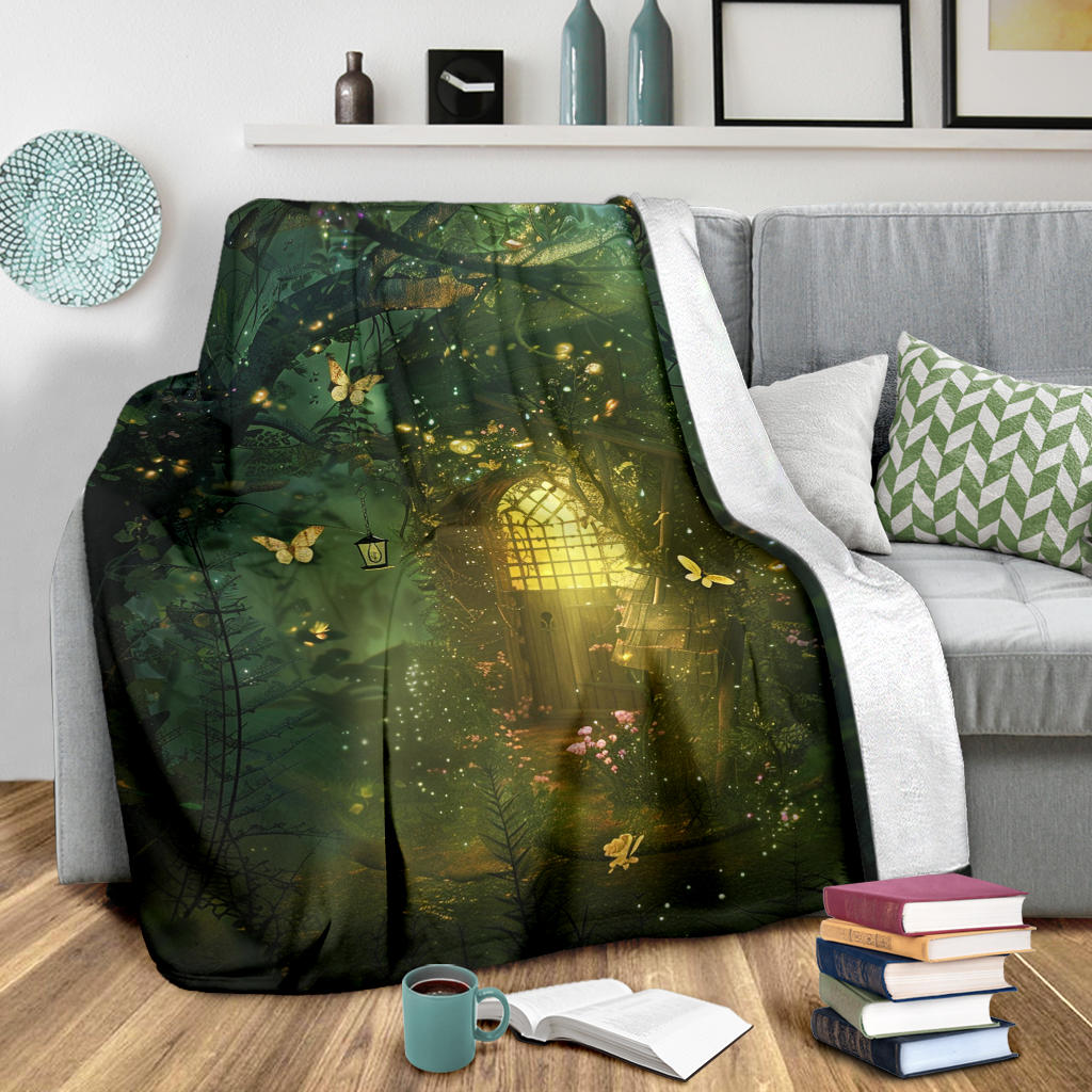 Enchanted Garden Blanket, Enchanted Garden Costume Blanket, Enchanted Garden Blanket Gift, Blanket