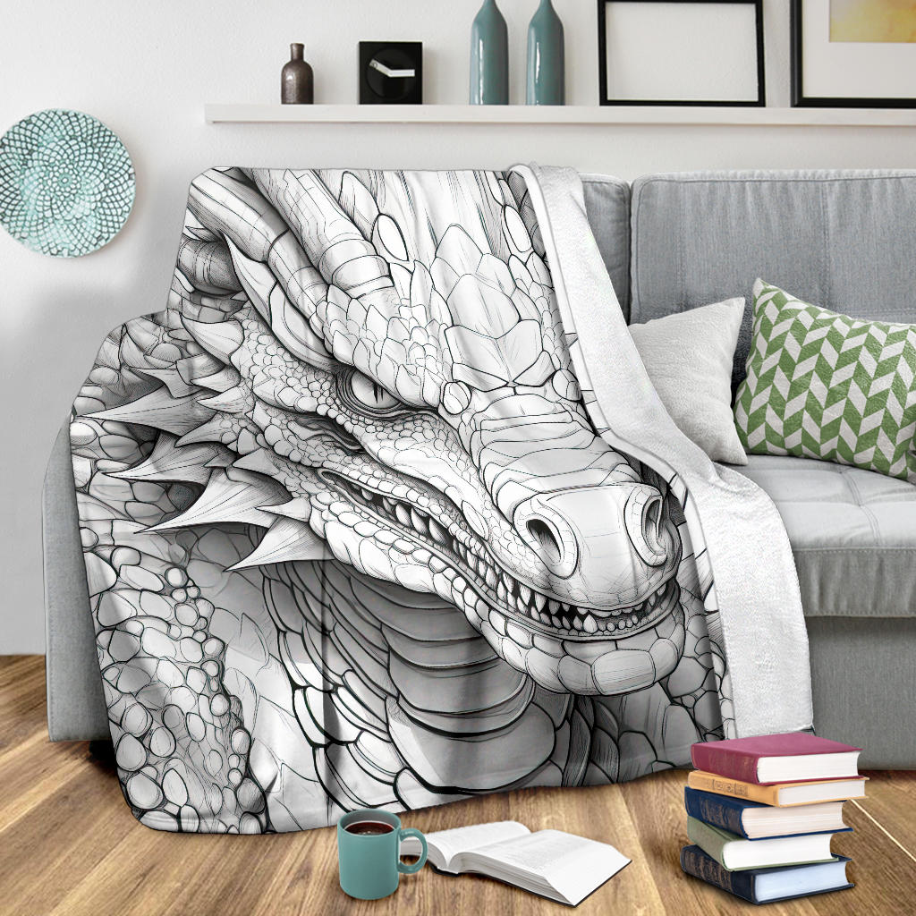 Dragon Blanket, Dragon Fleece Blanket