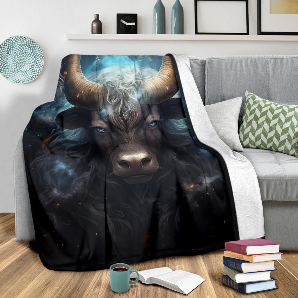 Taurus Zodiac Mysterious Blanket, Bull Zodiac Sign, Taurus Zodiac Gifts, Taurus Throw Blanket