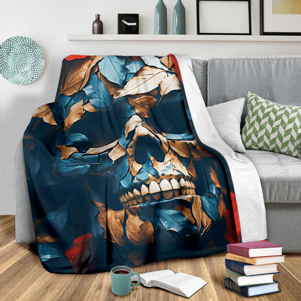 Skeleton Skull Blanket