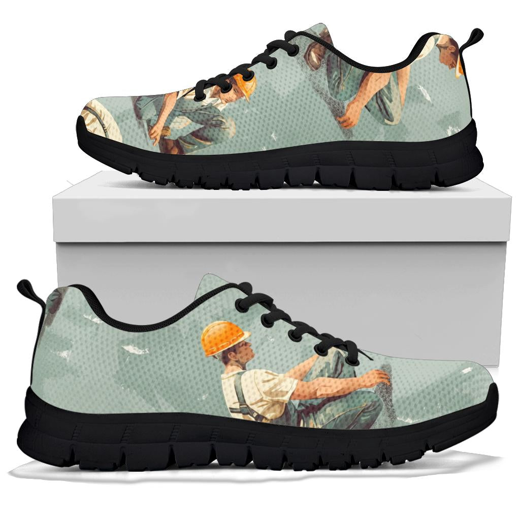Construction Workers Sneakers, Sport Shoes, Construction Workers  Women Man Kids Sneakers, Construction Workers  Costume Sneakers
