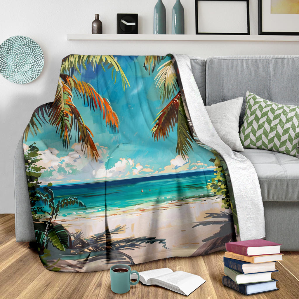 Tropical Paradise Blanket, Tropical Paradise Costume Blanket, Tropical Paradise Blanket Gift, Blanket