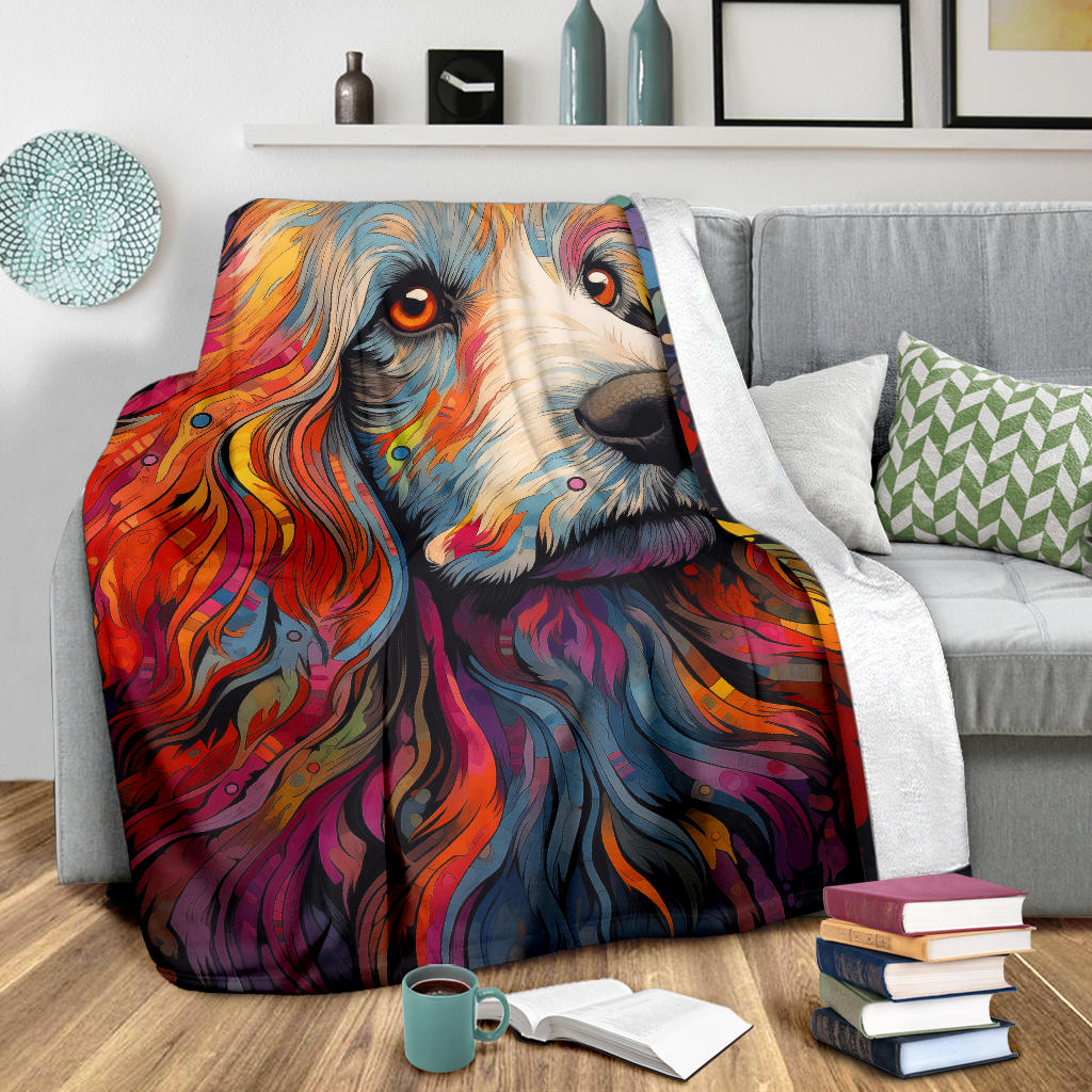 Petit Basset Griffon Vendeen Blanket, Trippy Psychedelics Petit Basset Griffon Vendeen Fleece Blanket, Petit Basset Griffon Vendeen Throw Blanket, Petit Basset Griffon Vendeen Gifts