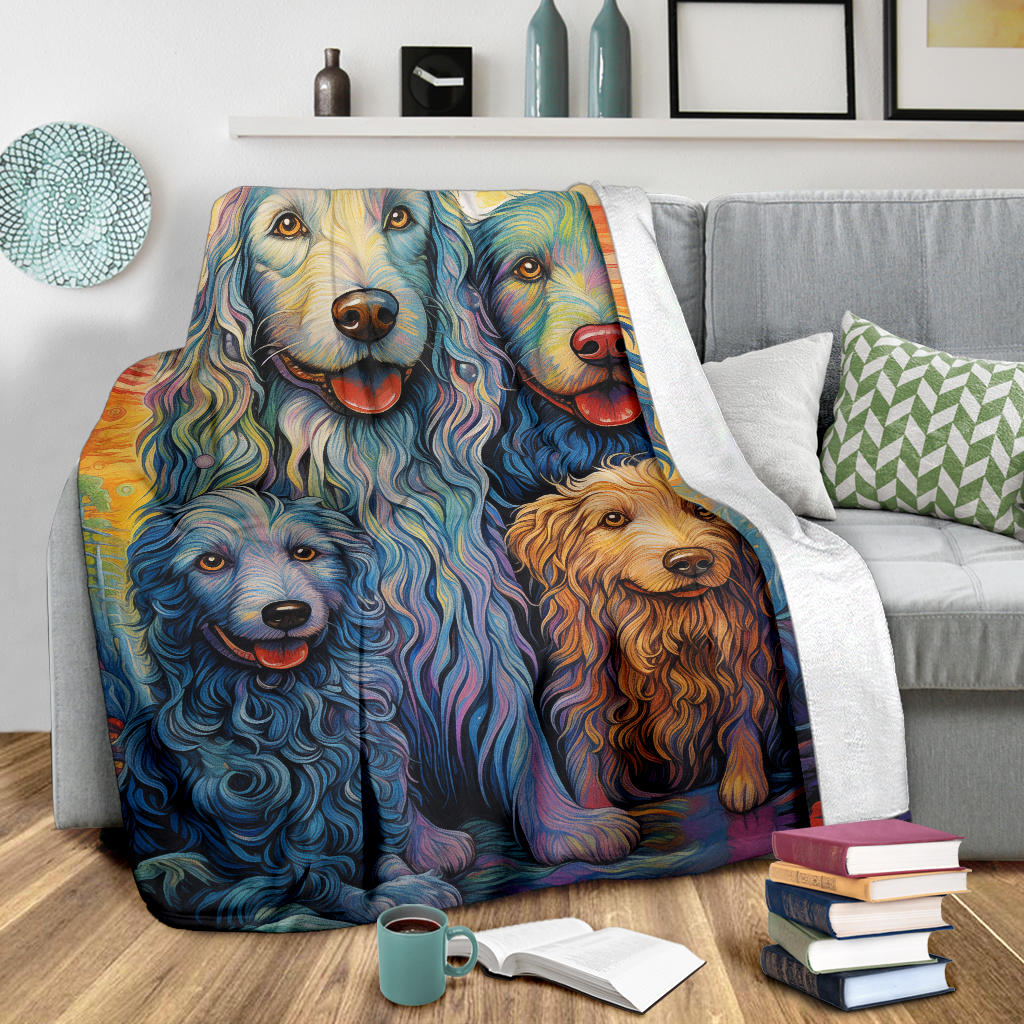 Bergamasco Sheepdog Blanket, Trippy Psychedelics Bergamasco Sheepdog Fleece Blanket, Bergamasco Sheepdog Throw Blanket, Bergamasco Sheepdog Gifts