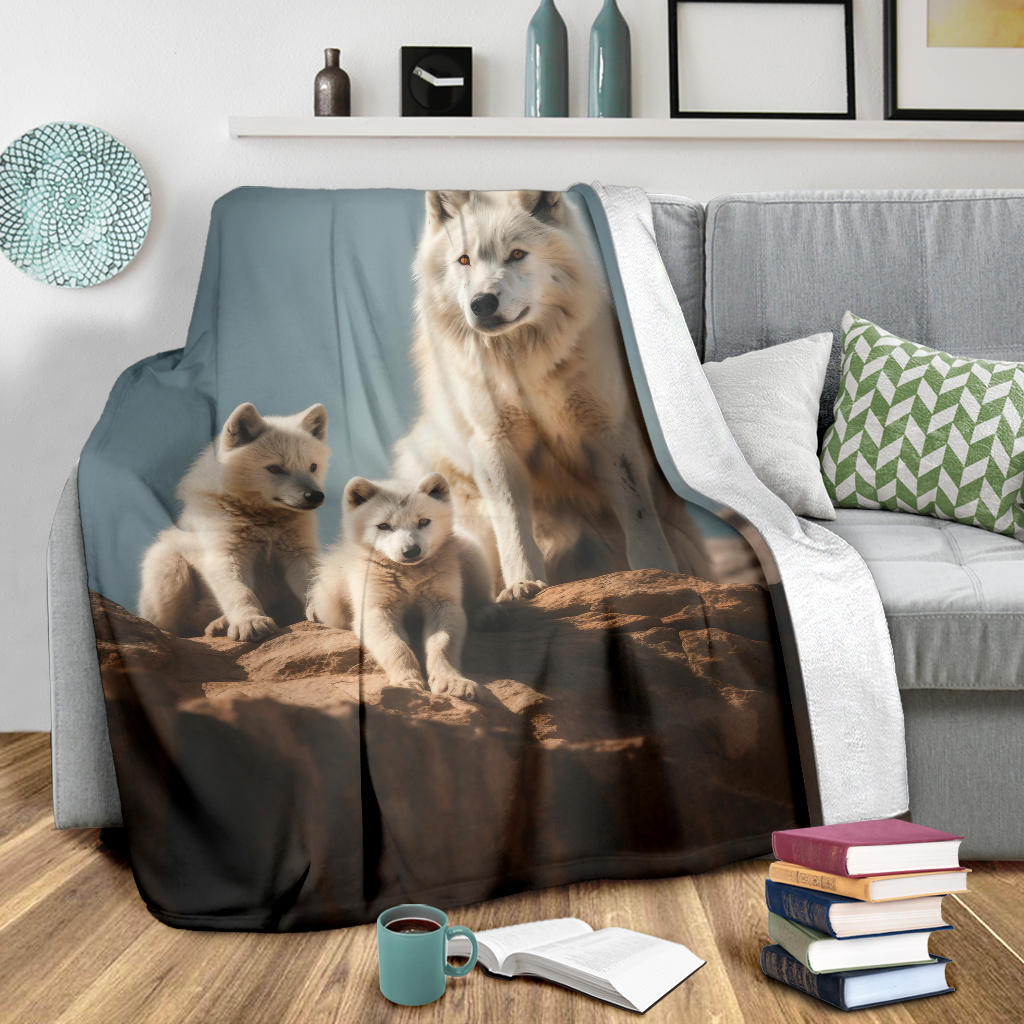 Wolves Family Blanket