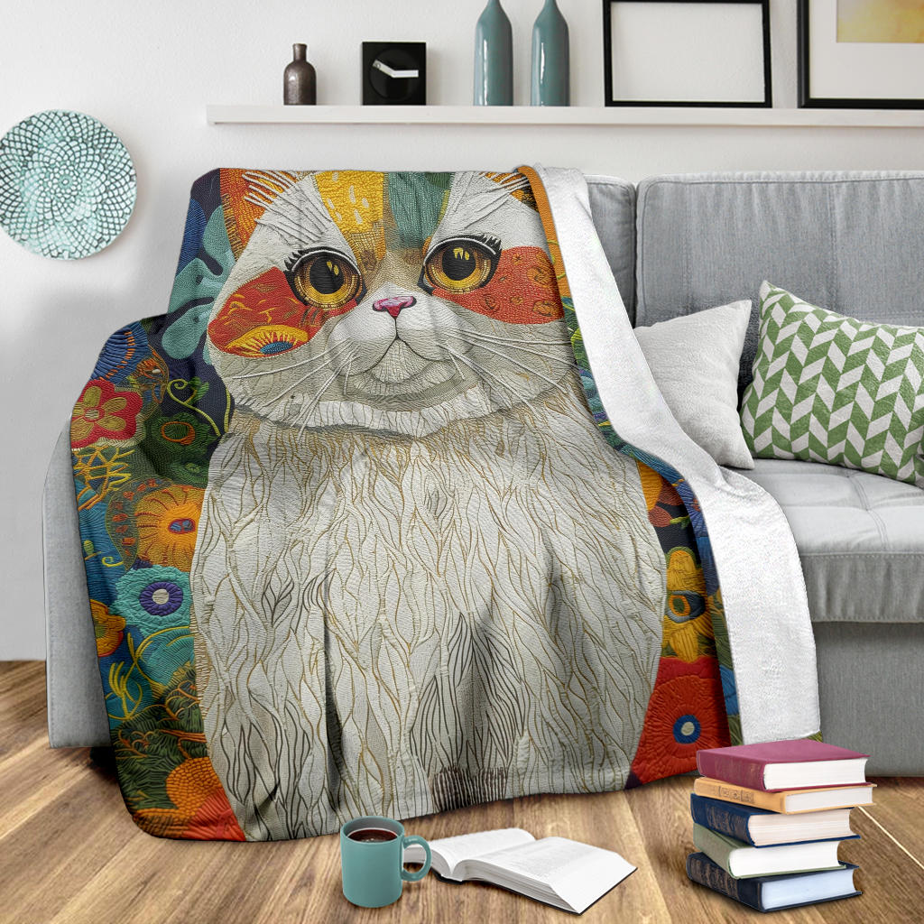 Exotic Shorthair cat Blanket, Trippy Psychedelics Exotic Shorthair cat Fleece Blanket, Exotic Shorthair cat Throw Blanket, Exotic Shorthair cat Gifts