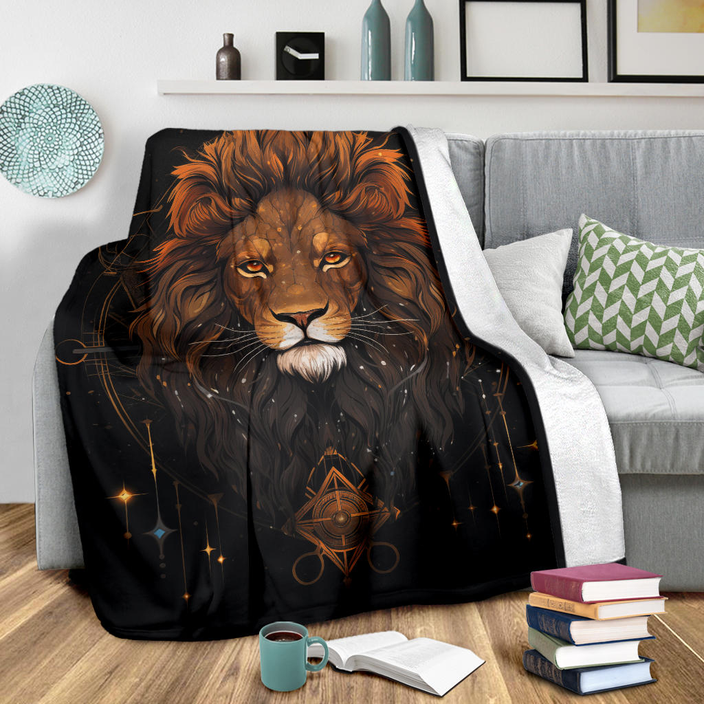 Lion Zodiac Blanket, Lion Zodiac Gifts, Lion Zodiac Sign, Lion Throw Blanket, Leo Zodiac Sign