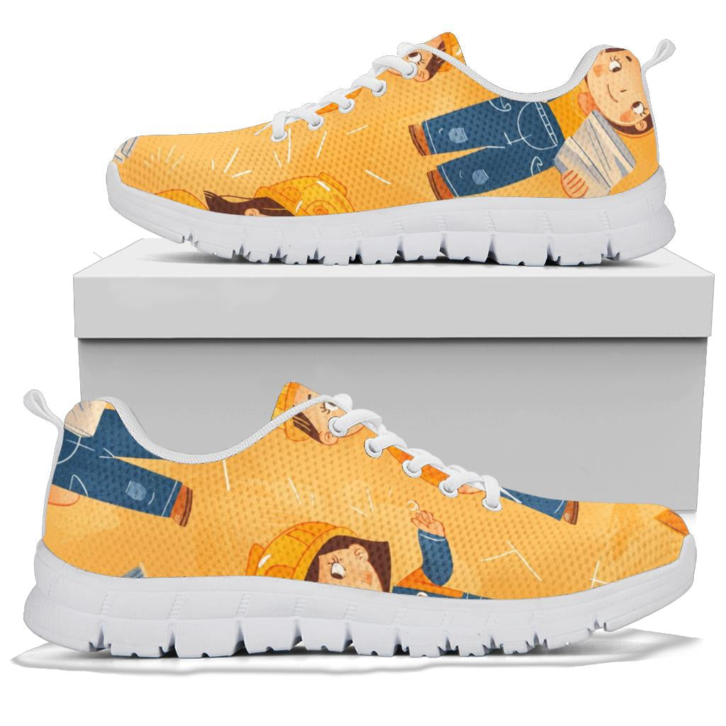 Construction Workers Sneakers, Sport Shoes, Construction Workers  Women Man Kids Sneakers, Construction Workers  Costume Sneakers