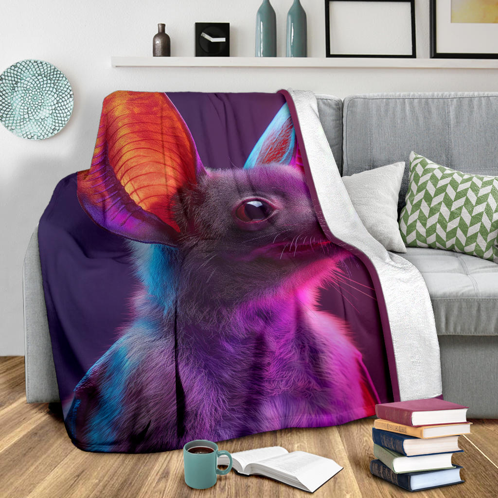 Bat animal Blanket, Trippy Psychedelics Bat animal Fleece Blanket, Bat animal Throw Blanket, Bat animal Gifts