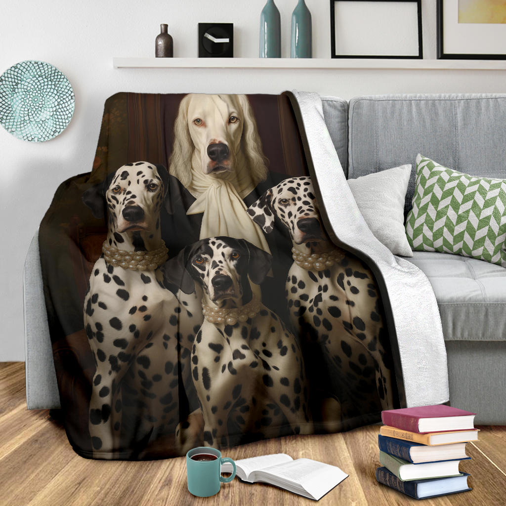 Dalmatian Family Blanket, Dalmatian_Blanket, Dalmatian Throw Blanket, Dalmatian, Dalmatian Gifts