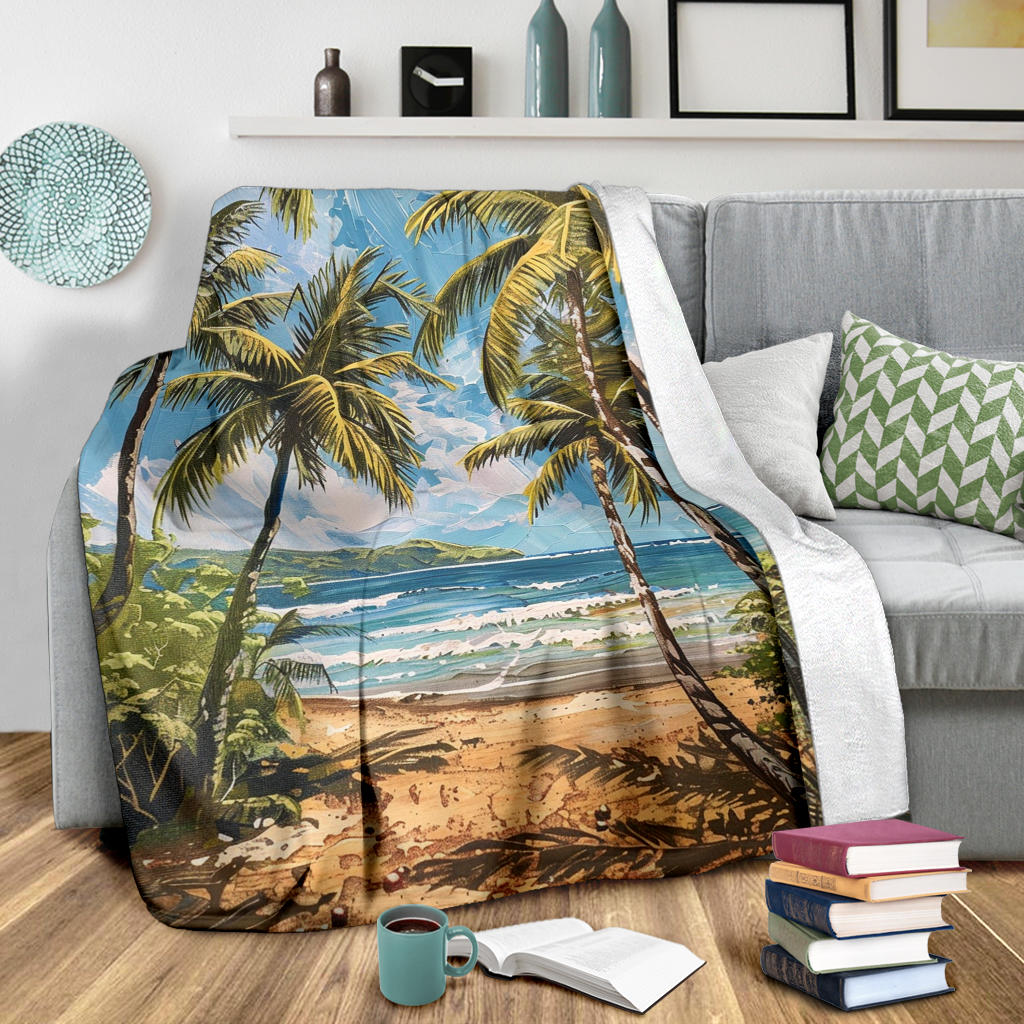 Tropical Paradise Blanket, Tropical Paradise Costume Blanket, Tropical Paradise Blanket Gift, Blanket