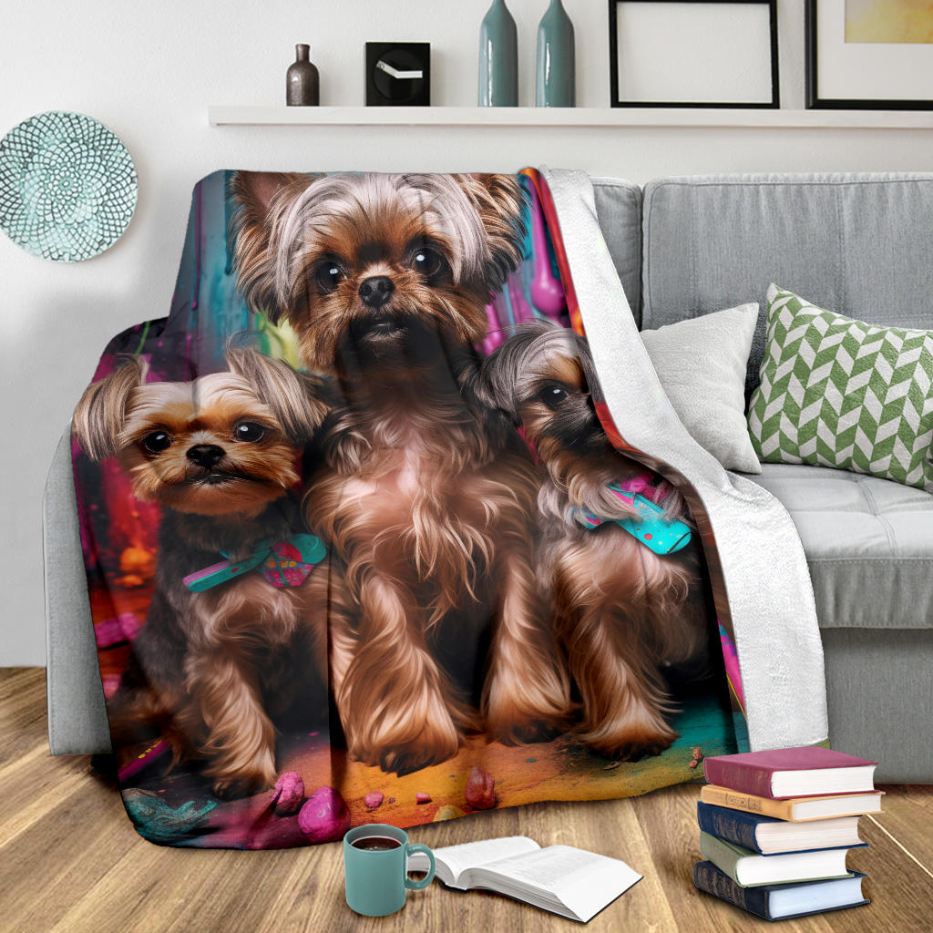 Brussels Griffon Blanket, Trippy Psychedelics Brussels Griffon Fleece Blanket, Brussels Griffon Throw Blanket, Brussels Griffon Gifts