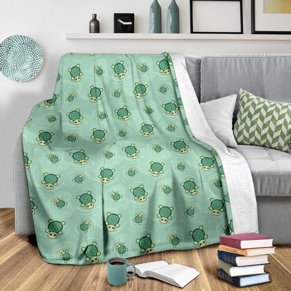 Green Turtle Blanket