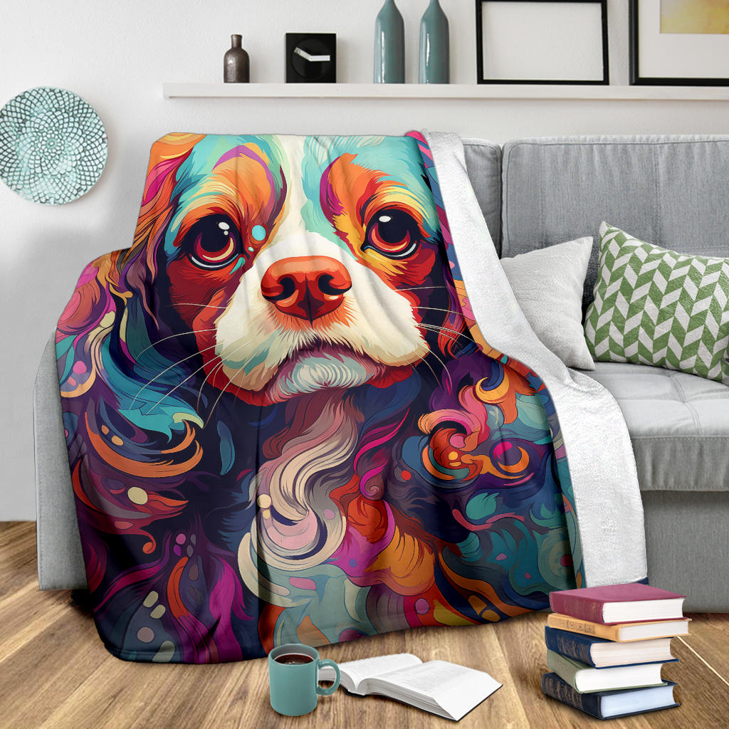 Cavalier King Charles Spaniel Blanket, Cavalier King Charles Spaniel Throw Blanket, Cavalier King Charles Spaniel Dog Gifts