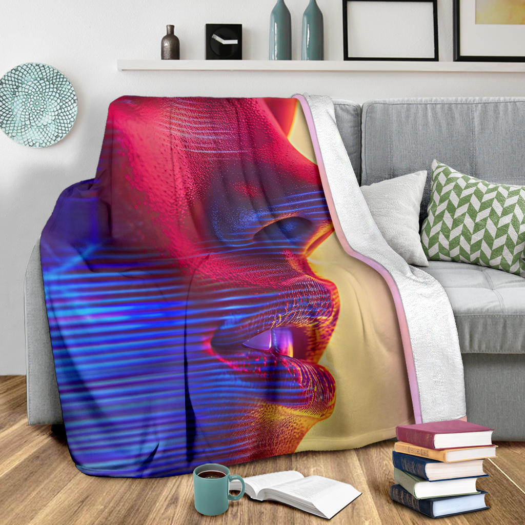 Retro Wave Blanket, Retro Wave Estetic Blanket, Retro Wave Blanket Gift, Blanket