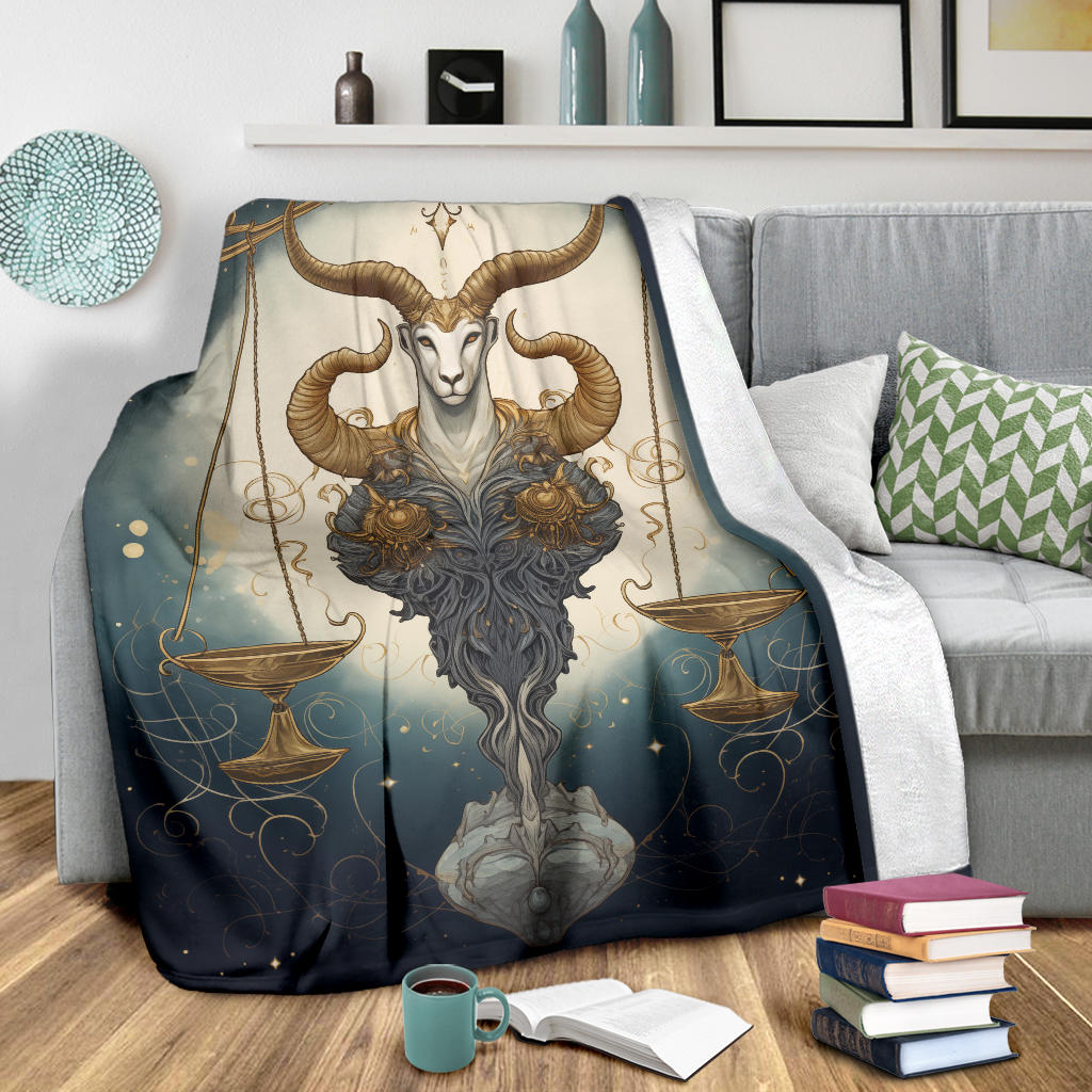 Balance Libra Zodiac Blanket, Libra Zodiac Sign, Libra Zodiac Gifts, Libra Zodiac Throw Blanket