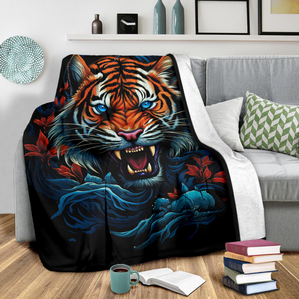 Tiger Blanket Tiger Fleece Blanket