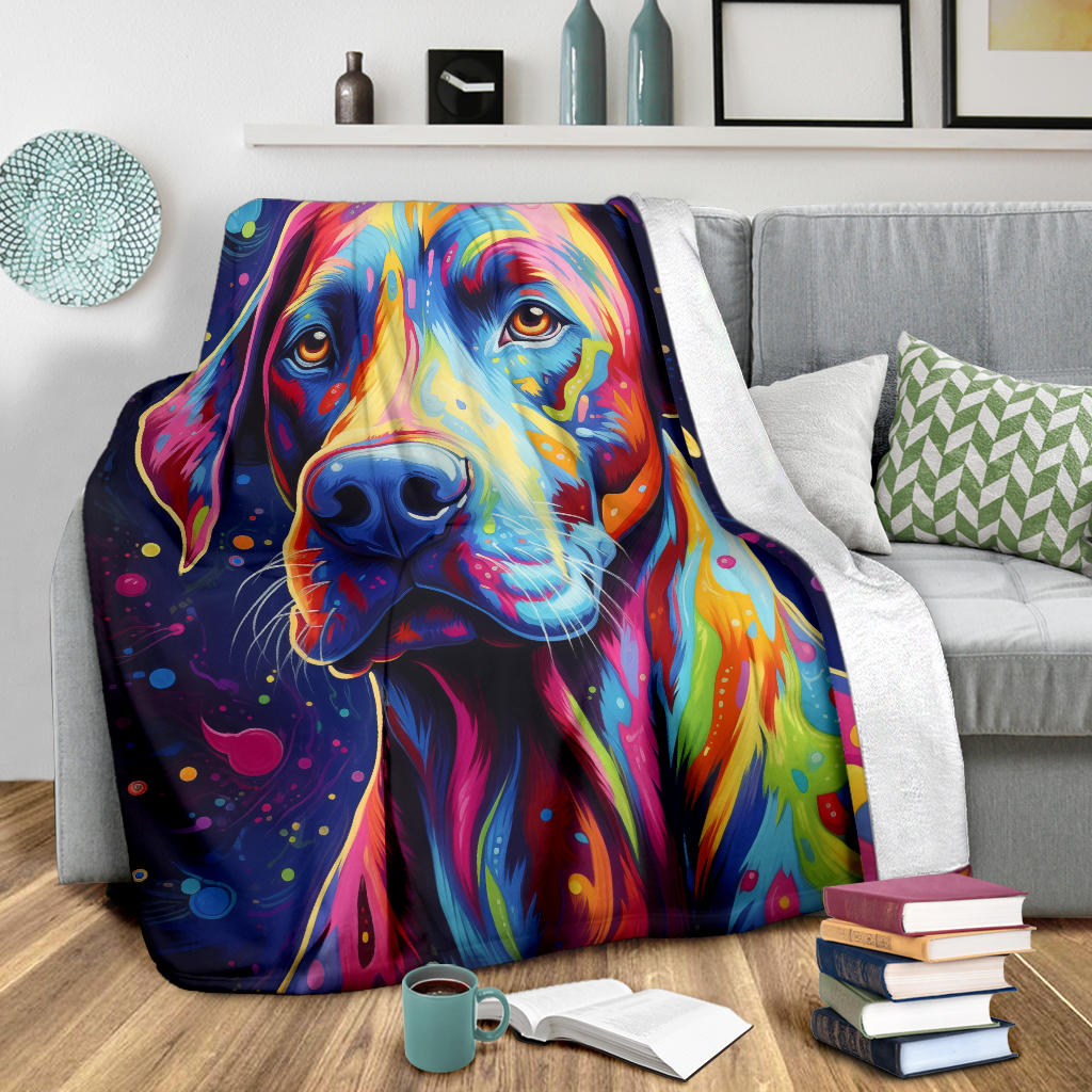 Trippy Psychedelics Great Dane Blanket, Great Dane Fleece Blanket, Great Dane Throw Blanket, Great Dane Gifts