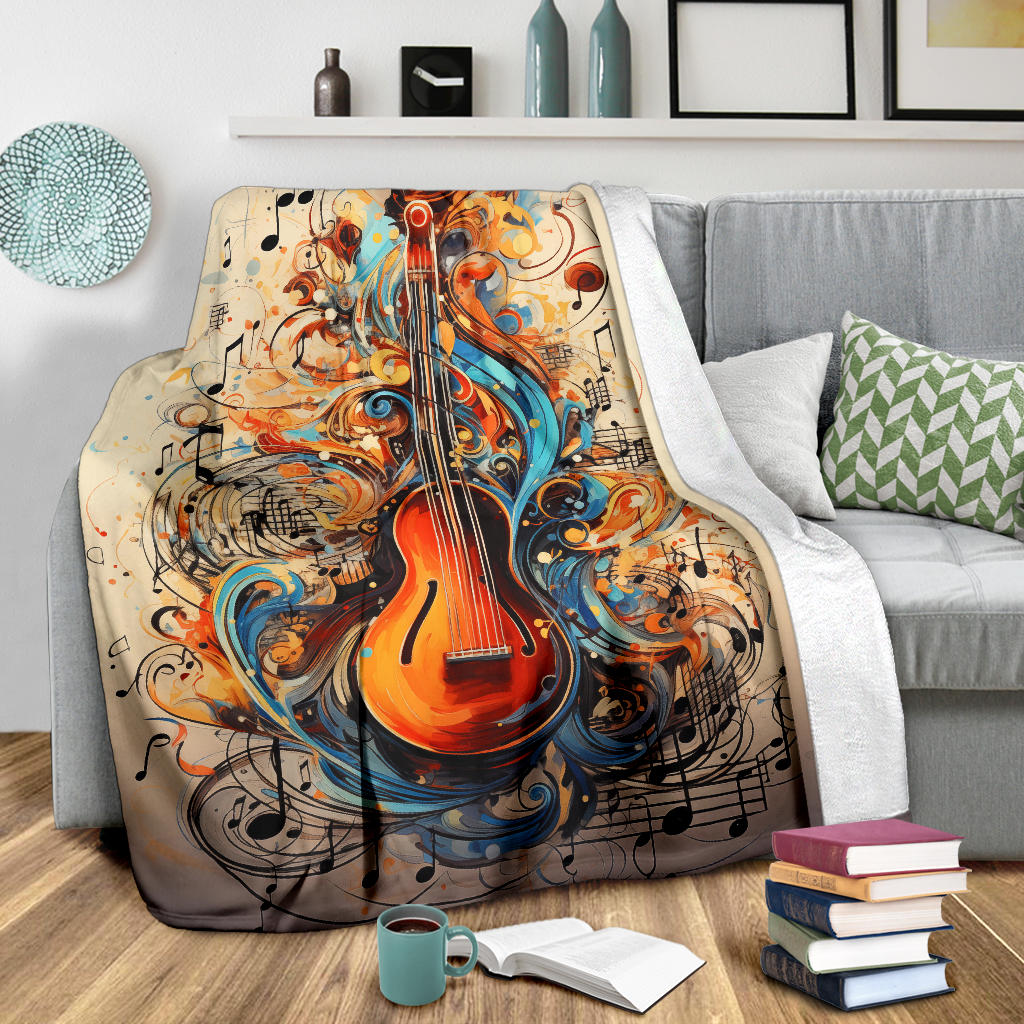 Music Notes Blanket, Music Notes Throw Blanket, Music Notes Gifts, Music Notes Fleece Blanket, Music Custom Name Blanket