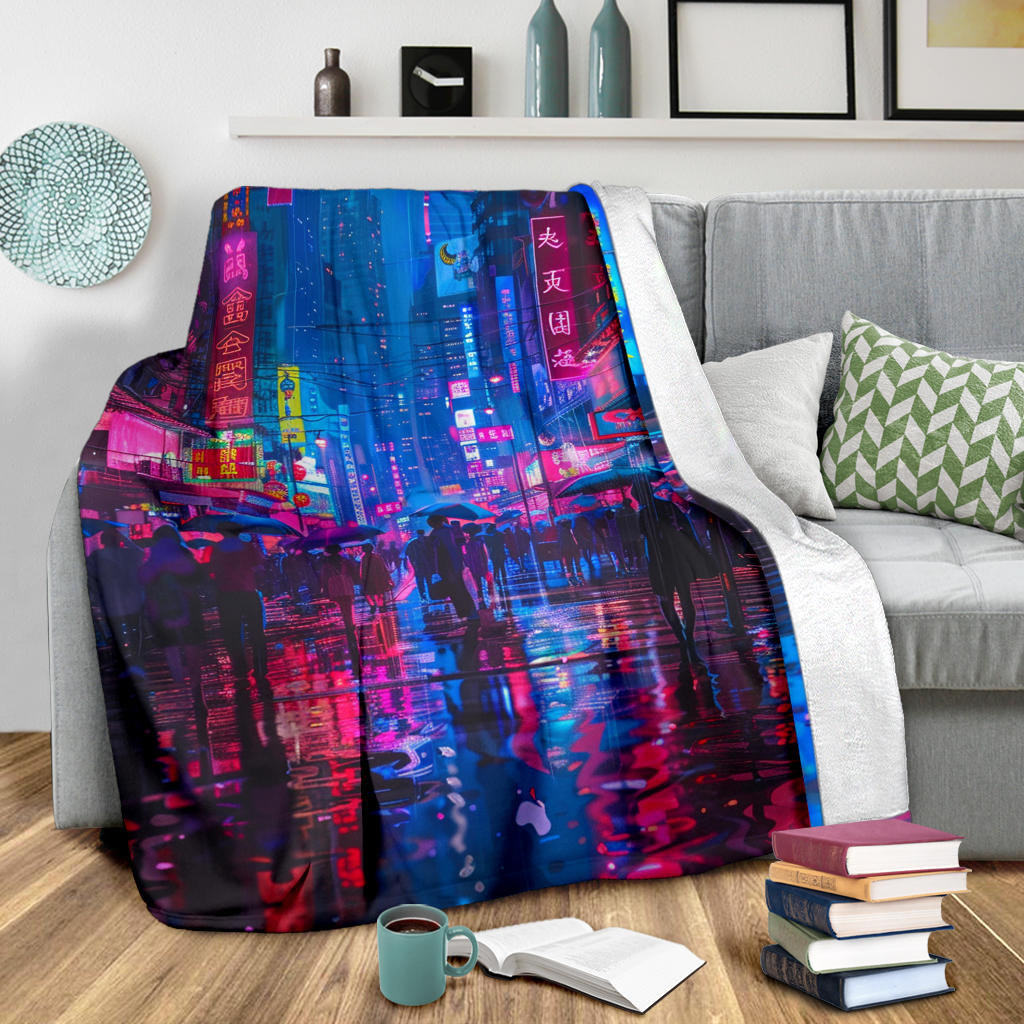 Neon Nights Banket, Neon Nights Estetic Blanket, Neon Nights Blanket Gift, Blanket