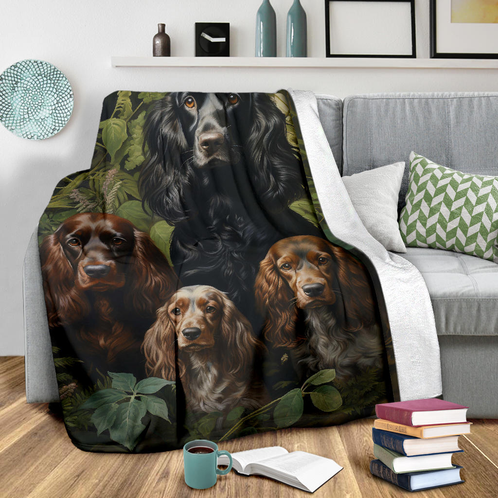 Cocker Spaniel Family Blanket, Cocker Spaniel Blanket,Cocker Spaniel Throw Blanket, Cocker Spanie, Cocker Spaniel Gifts