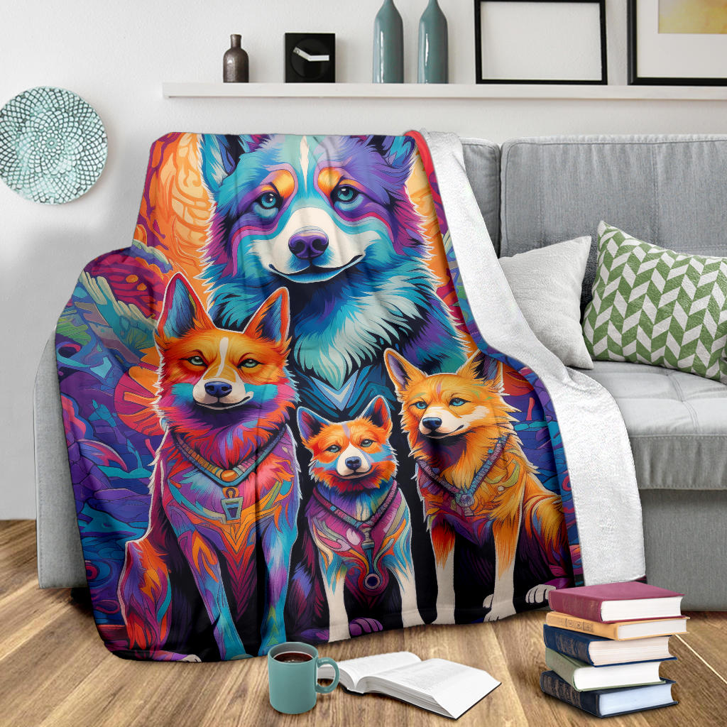 Canaan Blanket, Trippy Psychedelics Canaan Fleece Blanket, Canaan Throw Blanket, Canaan Gifts