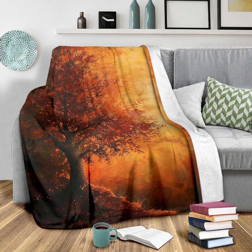 Autumn Aura Blanket, Autumn Aura Estetic Blanket, Autumn Aura Blanket Gift, Blanket