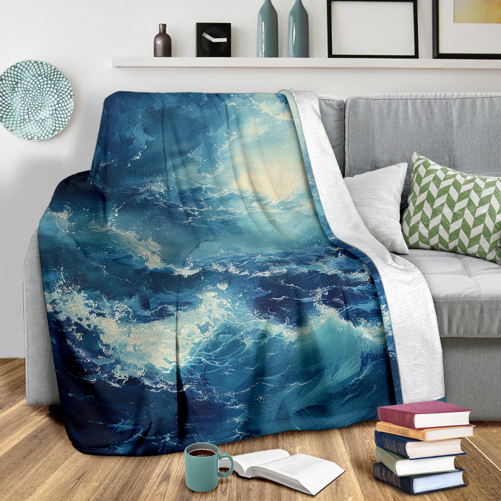 Oceanic Bliss Blanket, Oceanic Bliss Estetic Blankets, Oceanic Bliss Blanket Gifts, Blanket