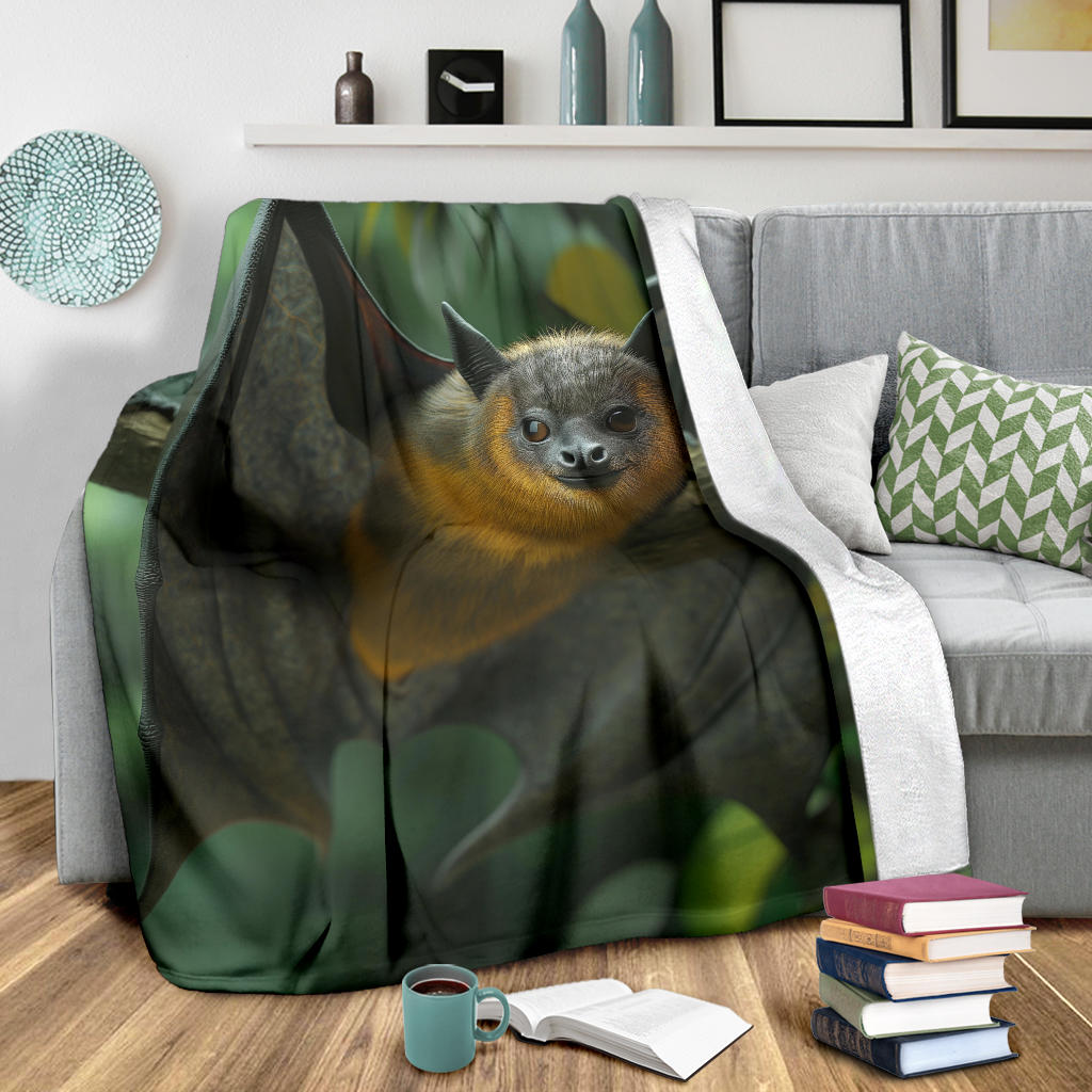 Bat animal Blanket, Trippy Psychedelics Bat animal Fleece Blanket, Bat animal Throw Blanket, Bat animal Gifts