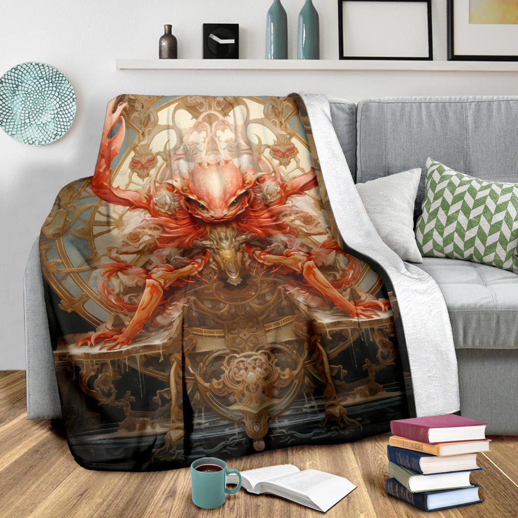 Crab Zodiac Blanket, Cancer Zodiac Sign, Cancer Zodiac Gifts, Cancer Throw Blanket