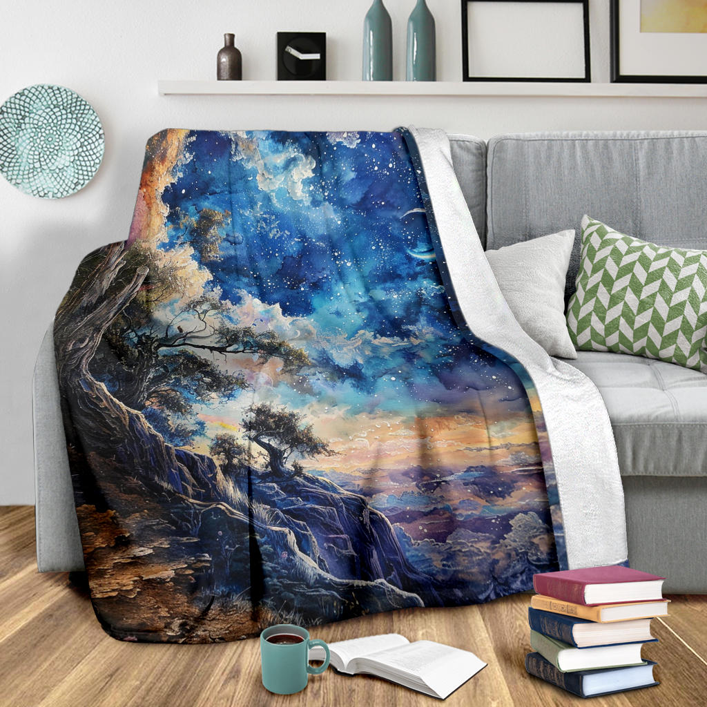 Celestial Serenity Blanket, Celestial Serenity Estetic Blanket, Celestial Serenity Blanket Gift, Blanket