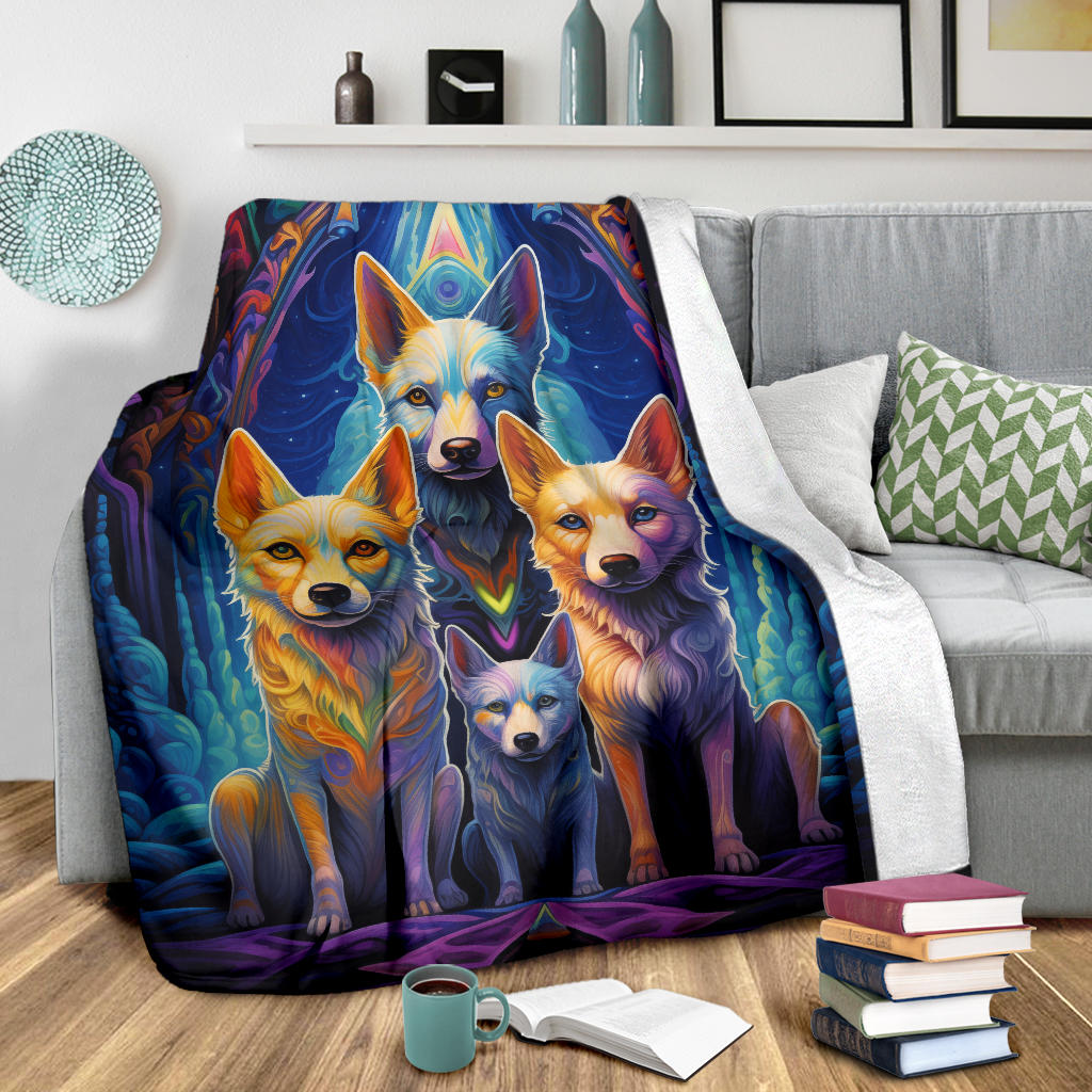 Canaan Blanket, Trippy Psychedelics Canaan Fleece Blanket, Canaan Throw Blanket, Canaan Gifts