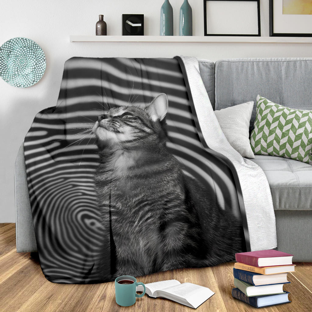 American Shorthair cat Blanket, Trippy Psychedelics American Shorthair cat Fleece Blanket, American Shorthair cat Throw Blanket, American Shorthair cat Gifts