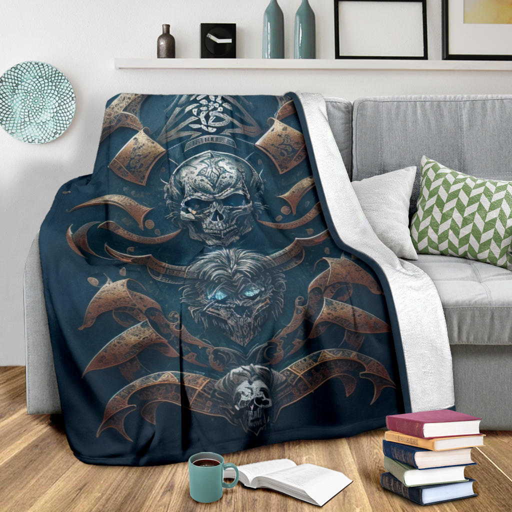 Viking Skull Blanket