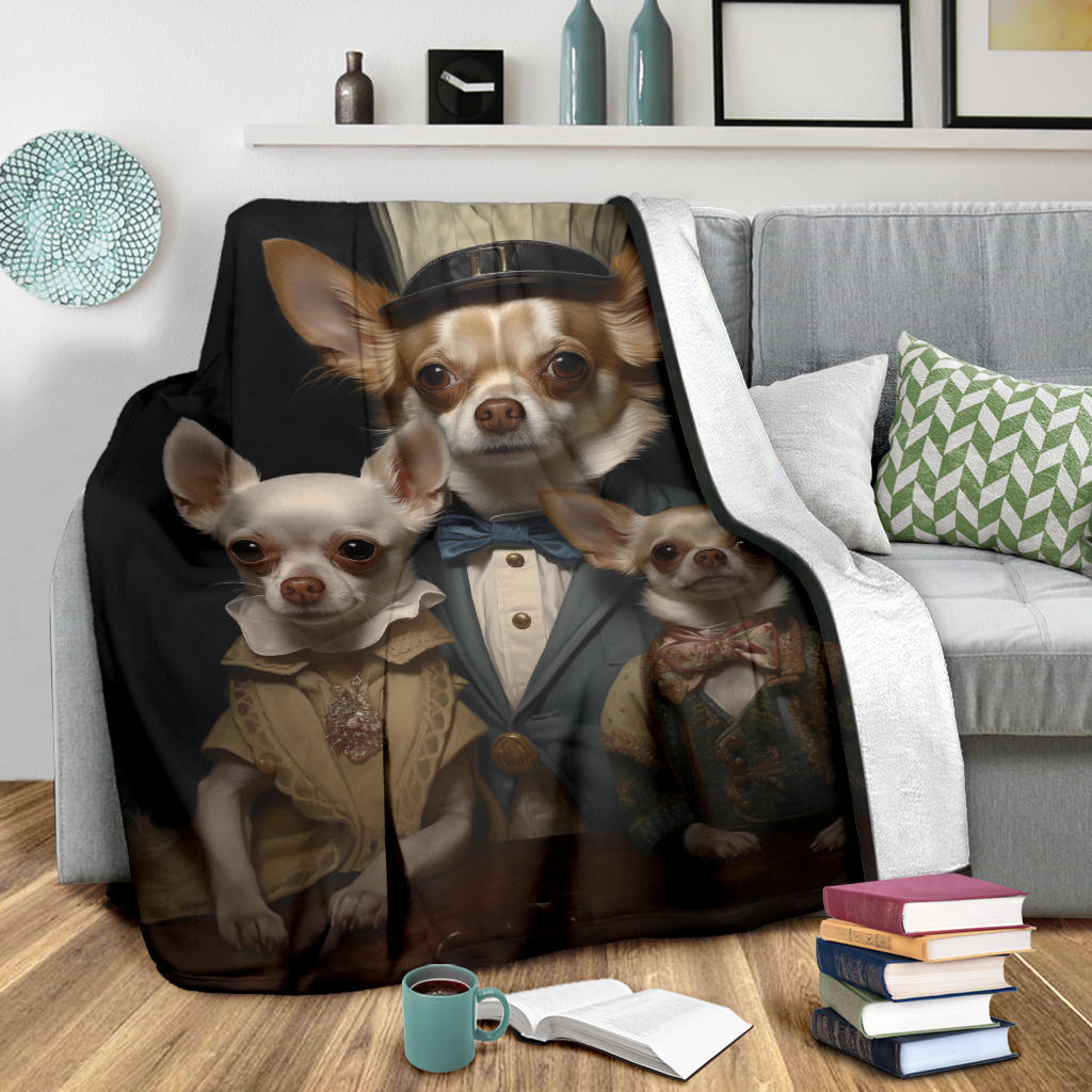 Chihuahua Family Blanket, Chihuahua Blanket, Chihuahua Throw Blanket, Chihuahua, Chihuahua Gifts