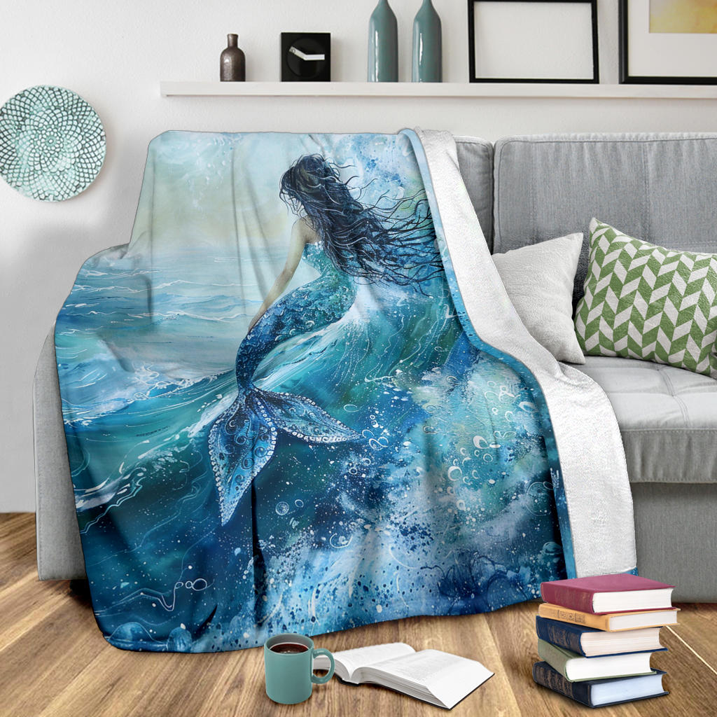 Oceanic Bliss Blanket, Oceanic Bliss Estetic Blankets, Oceanic Bliss Blanket Gifts, Blanket