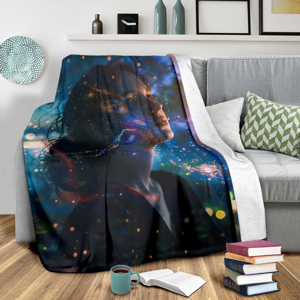 Galaxy Glow Blanket, Galaxy Glow Estetic Blanket, Galaxy Glow Blanket Gift, Blanket