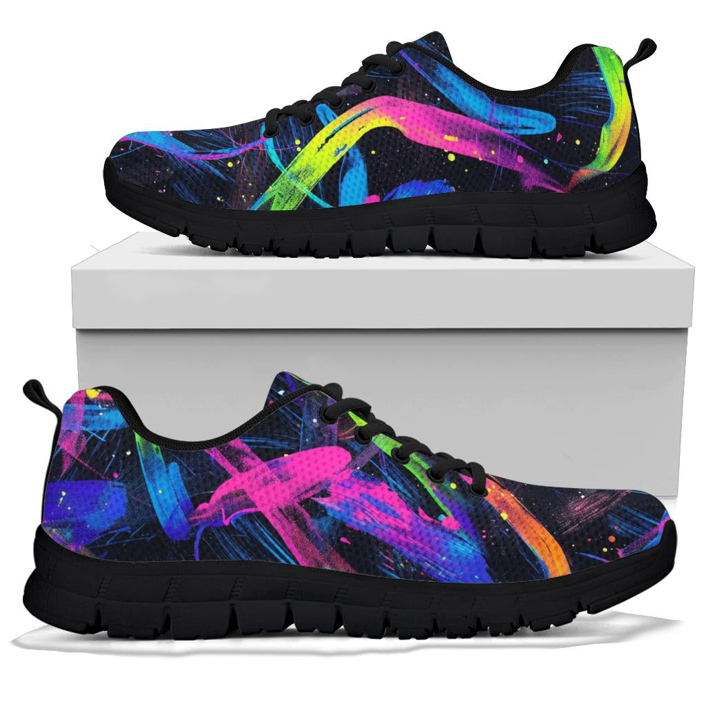 Neon Nights Sneakers, Neon Nights Sport Shoes, Neon Nights Woman Man Kids Sneakers, Neon Nights