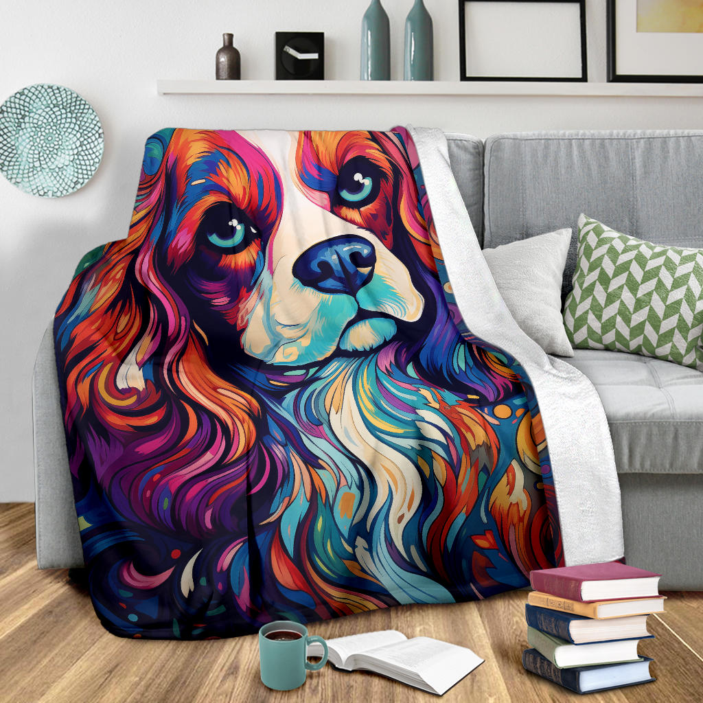 Cavalier King Charles Spaniel Blanket, Cavalier King Charles Spaniel Throw Blanket, Cavalier King Charles Spaniel Dog Gifts